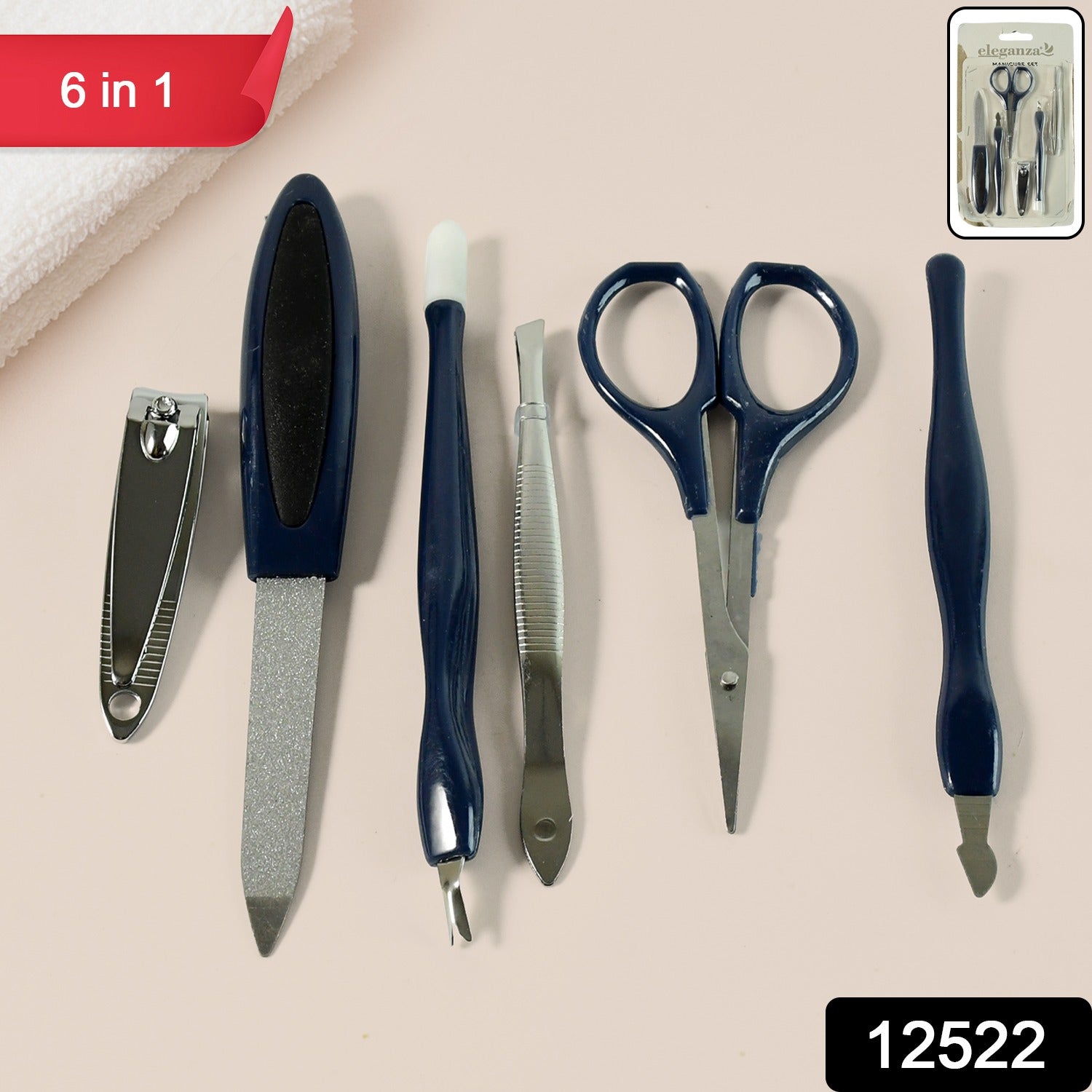 6 in1 Manicure & Pedicure Grooming Kit